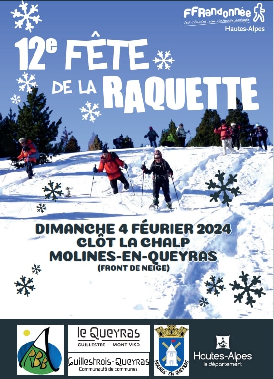 Affiche fete de la raquette 2024